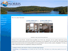 Tablet Screenshot of norrislakerentals.com